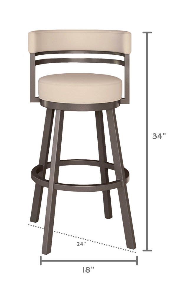 Aureliana swivel bar & counter stool latitude run seat height new arrivals